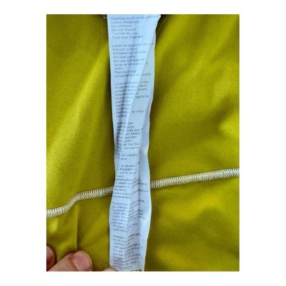 Fabletics Lime Green Racerback Tank with Rose Embroidery Sz M - Picture 11 of 11